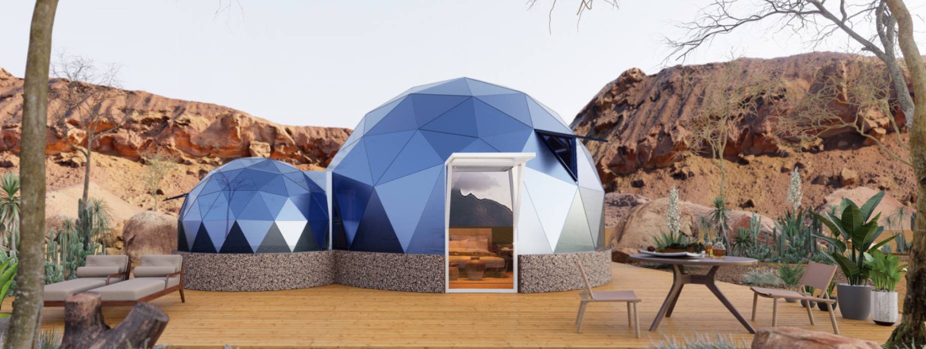 临清市球形智能光伏玻璃星空房